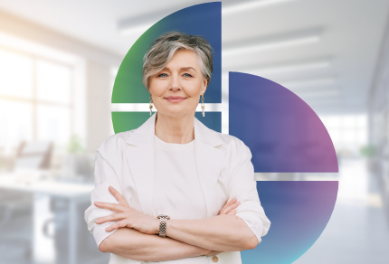 Woman smiling with arms crossed